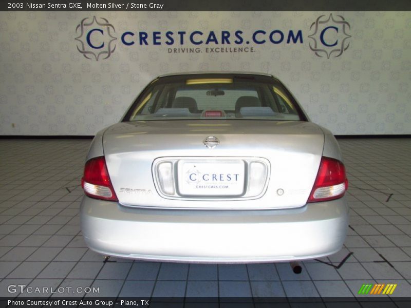 Molten Silver / Stone Gray 2003 Nissan Sentra GXE