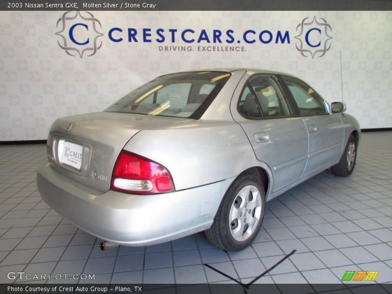Molten Silver / Stone Gray 2003 Nissan Sentra GXE