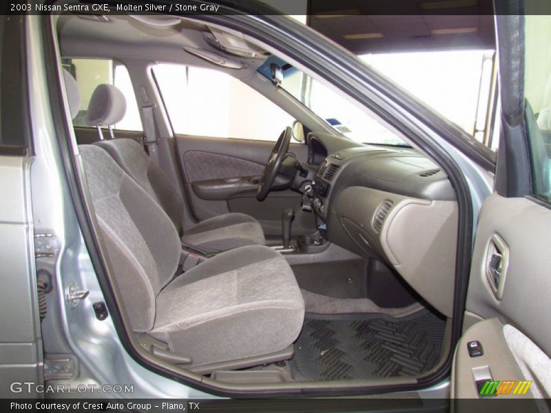 Molten Silver / Stone Gray 2003 Nissan Sentra GXE