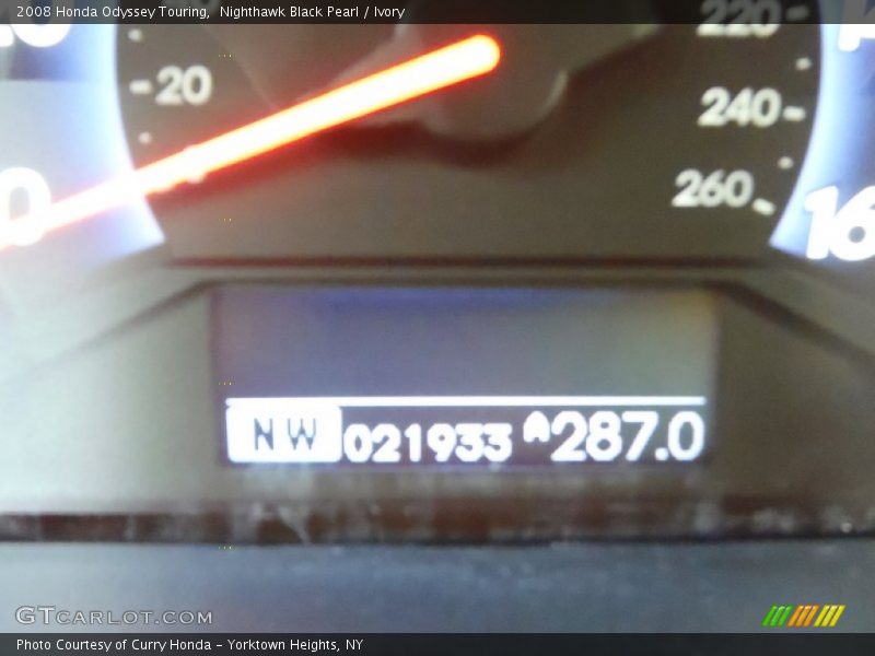 Nighthawk Black Pearl / Ivory 2008 Honda Odyssey Touring