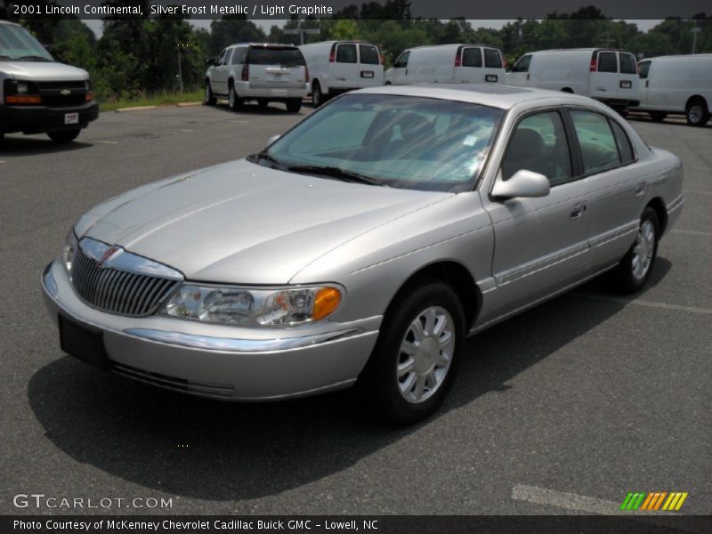 Silver Frost Metallic / Light Graphite 2001 Lincoln Continental