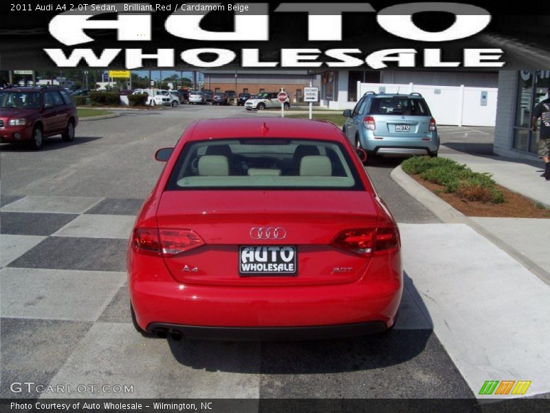 Brilliant Red / Cardamom Beige 2011 Audi A4 2.0T Sedan