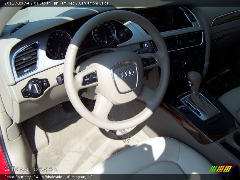 Brilliant Red / Cardamom Beige 2011 Audi A4 2.0T Sedan