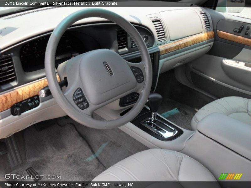Silver Frost Metallic / Light Graphite 2001 Lincoln Continental