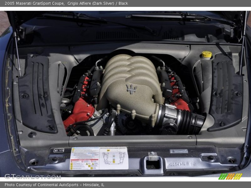 Grigio Alfiere (Dark Silver) / Black 2005 Maserati GranSport Coupe