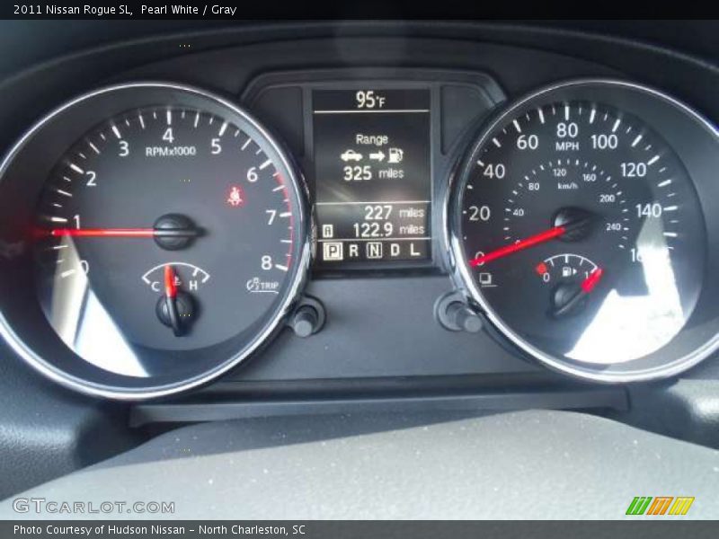 Pearl White / Gray 2011 Nissan Rogue SL