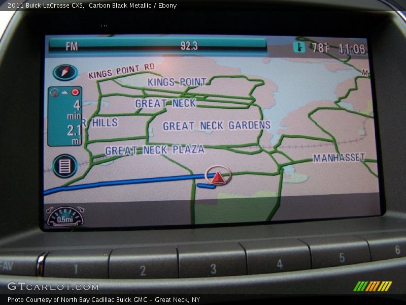 Navigation of 2011 LaCrosse CXS