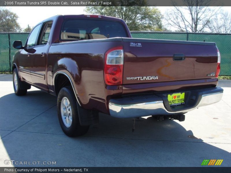 Salsa Red Pearl / Taupe 2006 Toyota Tundra SR5 Double Cab