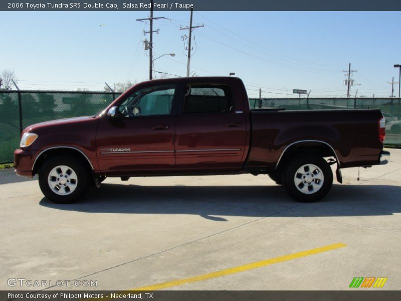 Salsa Red Pearl / Taupe 2006 Toyota Tundra SR5 Double Cab