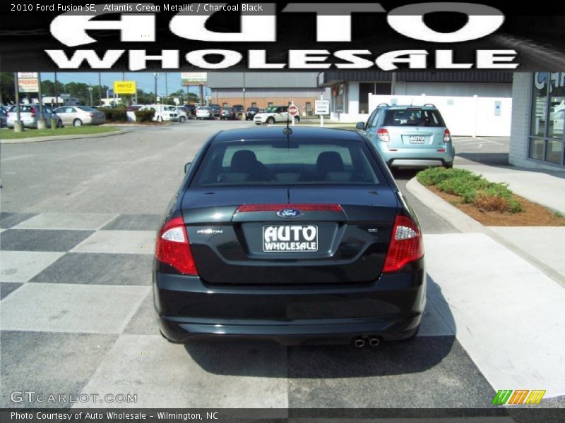 Atlantis Green Metallic / Charcoal Black 2010 Ford Fusion SE