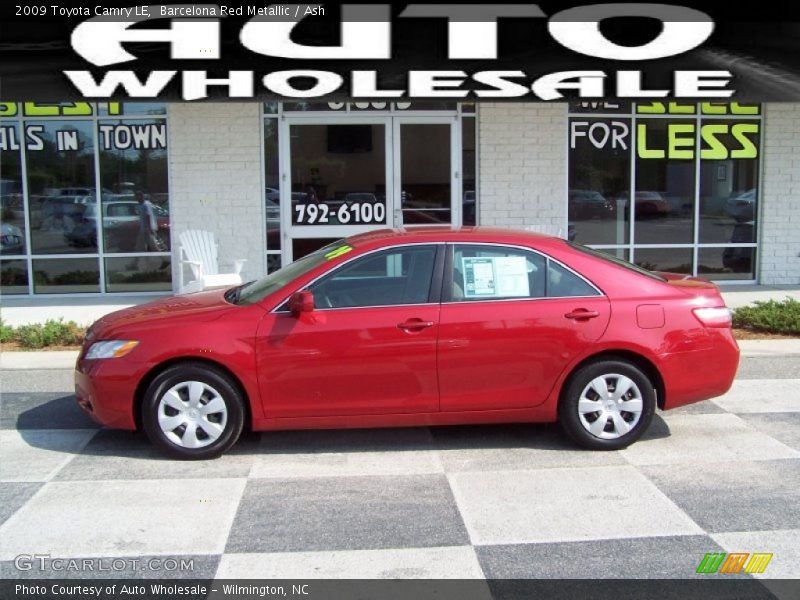 Barcelona Red Metallic / Ash 2009 Toyota Camry LE