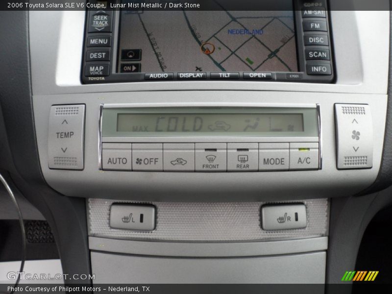 Controls of 2006 Solara SLE V6 Coupe