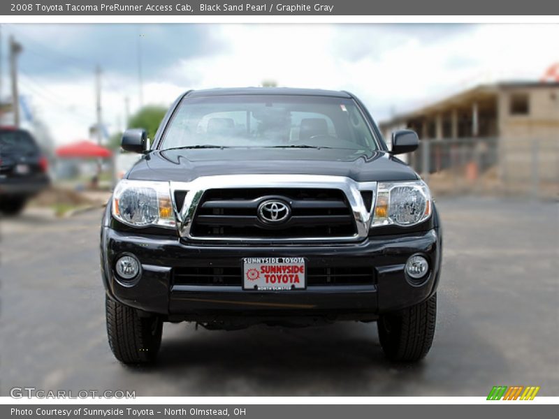 Black Sand Pearl / Graphite Gray 2008 Toyota Tacoma PreRunner Access Cab