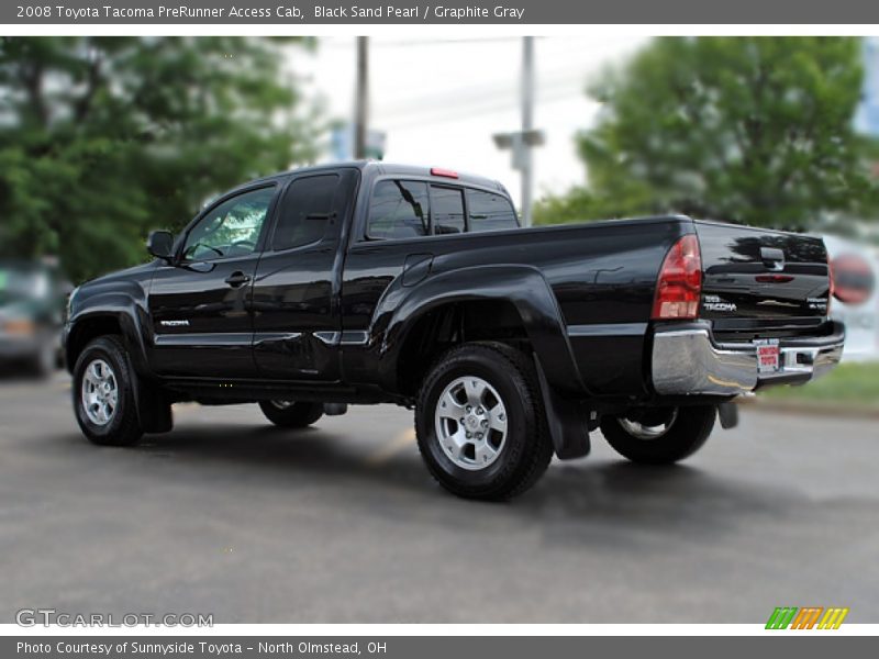 Black Sand Pearl / Graphite Gray 2008 Toyota Tacoma PreRunner Access Cab