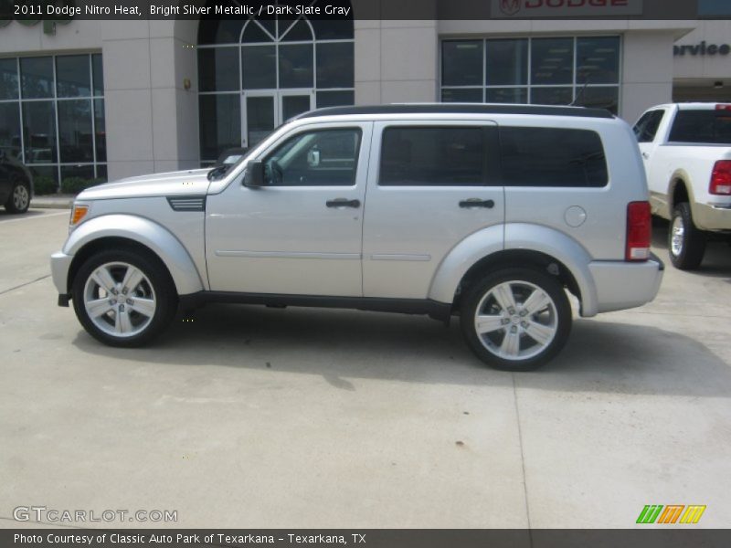 Bright Silver Metallic / Dark Slate Gray 2011 Dodge Nitro Heat