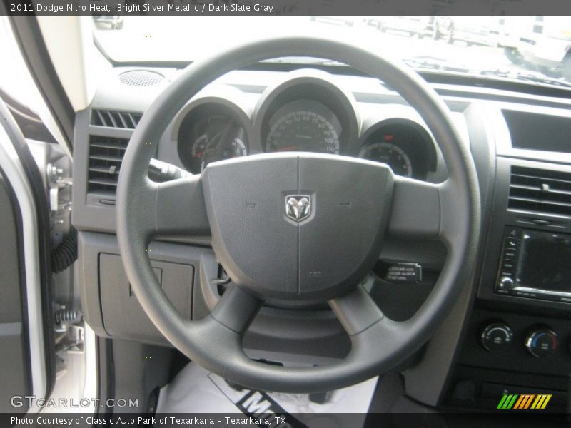 Bright Silver Metallic / Dark Slate Gray 2011 Dodge Nitro Heat