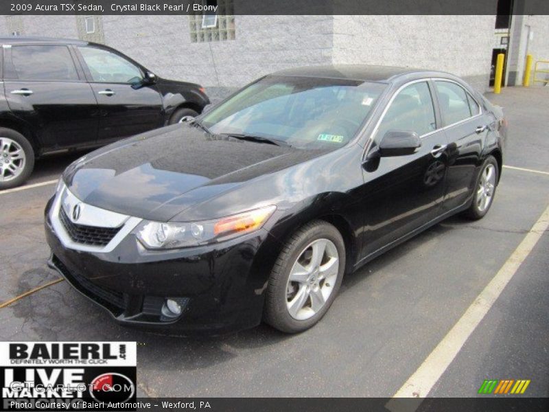 Crystal Black Pearl / Ebony 2009 Acura TSX Sedan