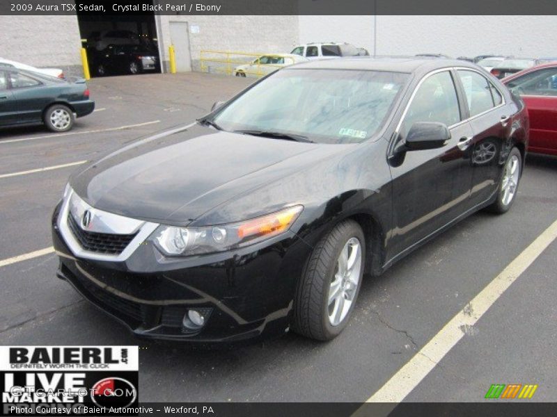 Crystal Black Pearl / Ebony 2009 Acura TSX Sedan