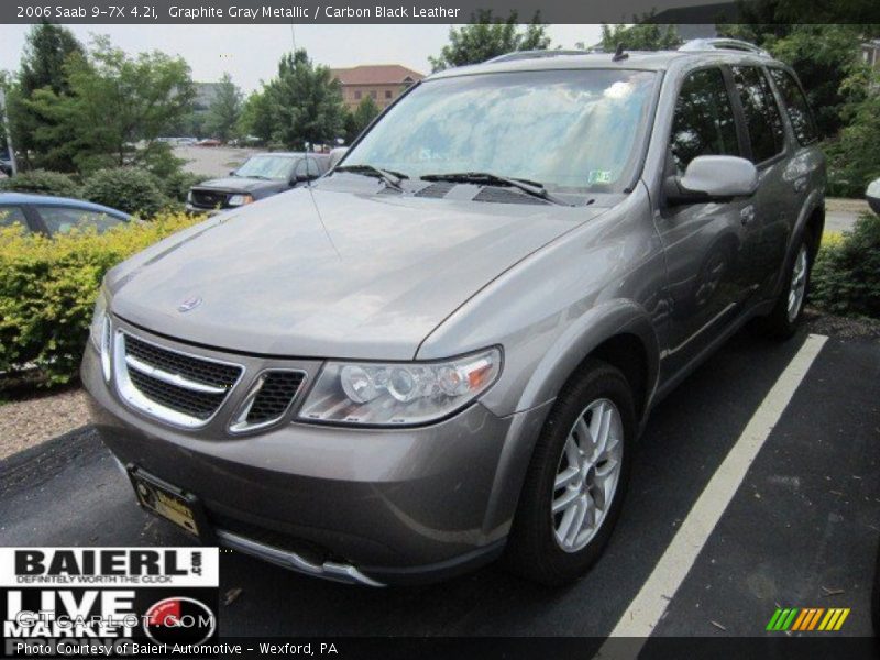 Graphite Gray Metallic / Carbon Black Leather 2006 Saab 9-7X 4.2i
