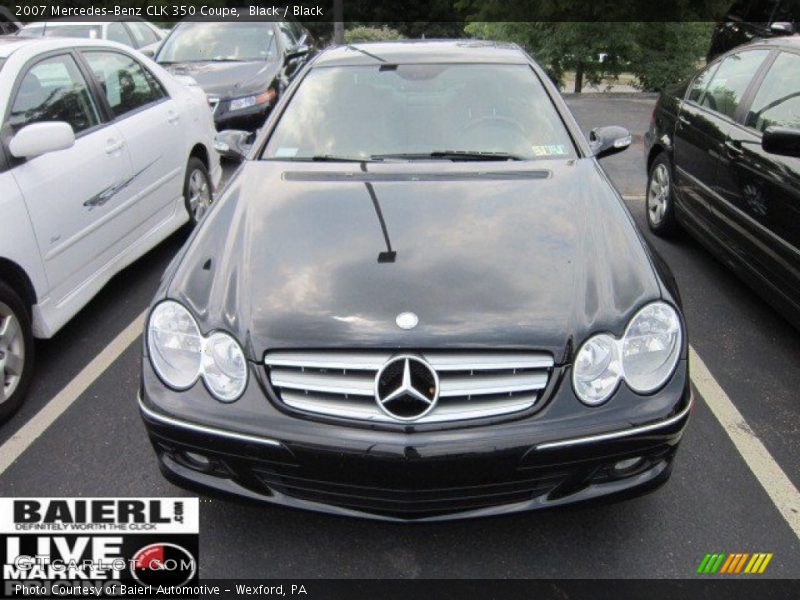 Black / Black 2007 Mercedes-Benz CLK 350 Coupe