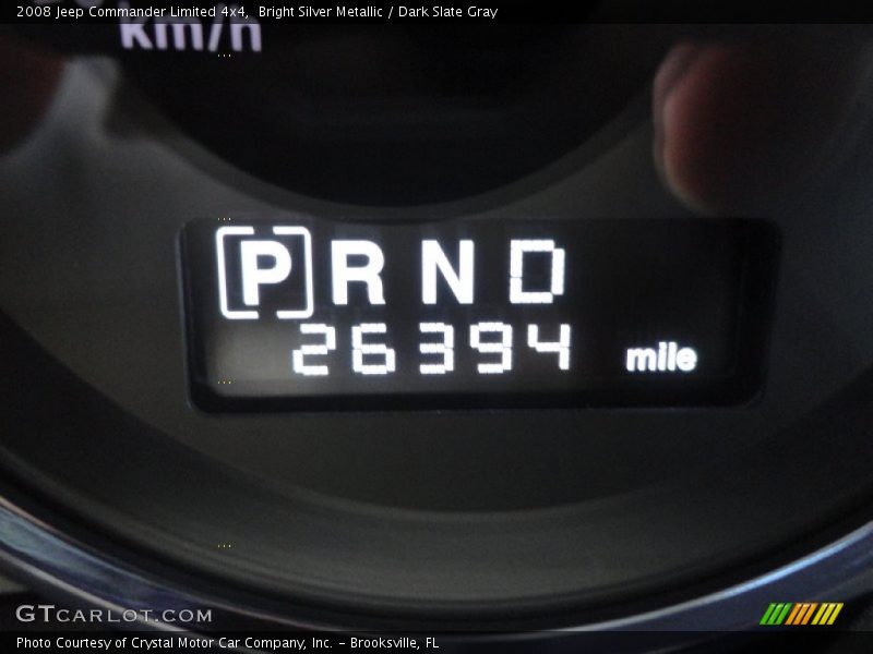 Bright Silver Metallic / Dark Slate Gray 2008 Jeep Commander Limited 4x4