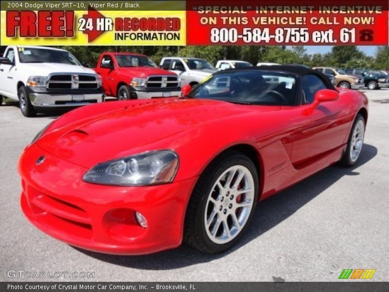 Viper Red / Black 2004 Dodge Viper SRT-10