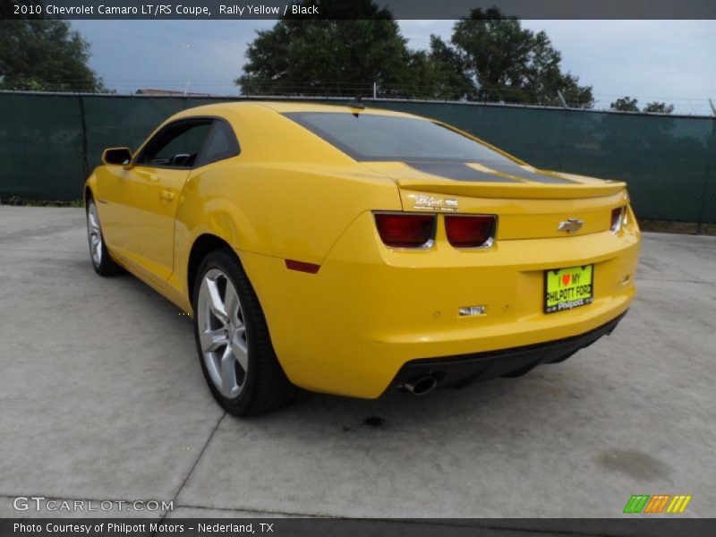 Rally Yellow / Black 2010 Chevrolet Camaro LT/RS Coupe