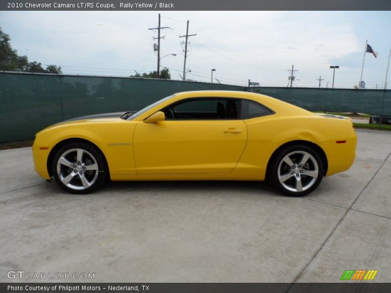Rally Yellow / Black 2010 Chevrolet Camaro LT/RS Coupe