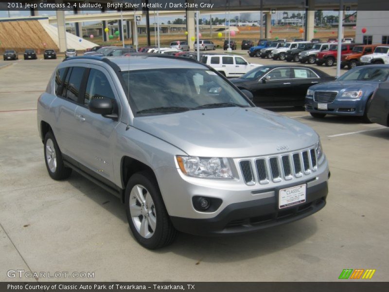 Bright Silver Metallic / Dark Slate Gray 2011 Jeep Compass 2.4 Latitude