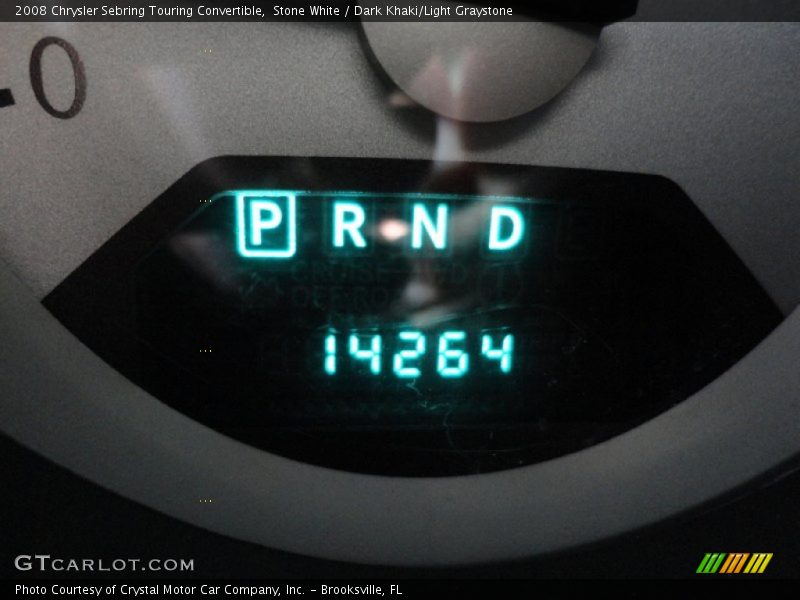 Stone White / Dark Khaki/Light Graystone 2008 Chrysler Sebring Touring Convertible