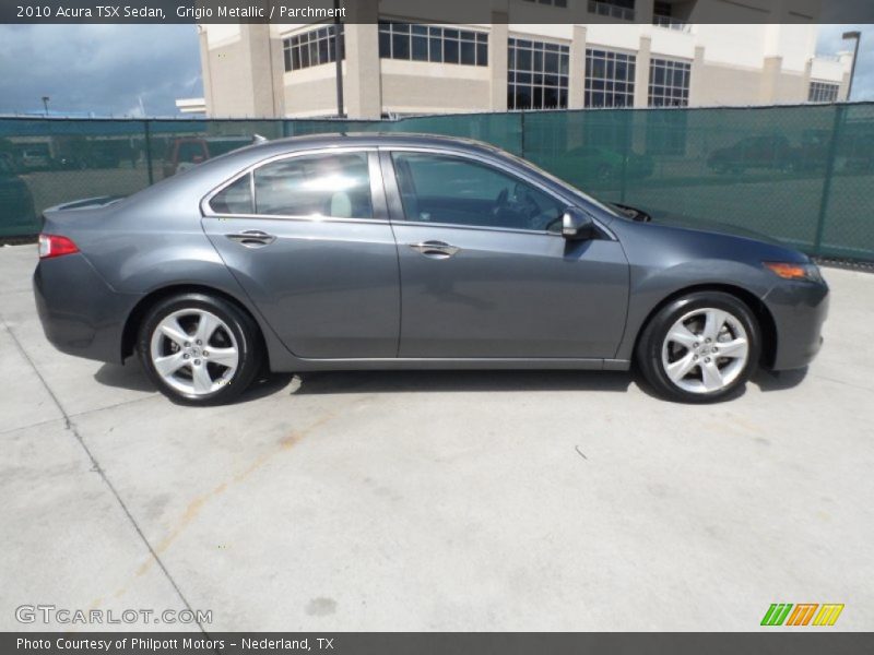 Grigio Metallic / Parchment 2010 Acura TSX Sedan