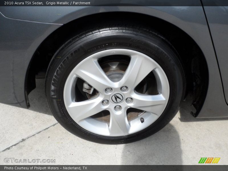 Grigio Metallic / Parchment 2010 Acura TSX Sedan