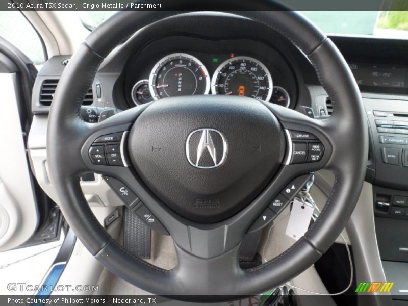 Grigio Metallic / Parchment 2010 Acura TSX Sedan