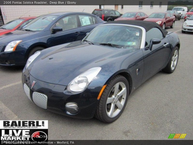 Deep Blue / Ebony 2006 Pontiac Solstice Roadster
