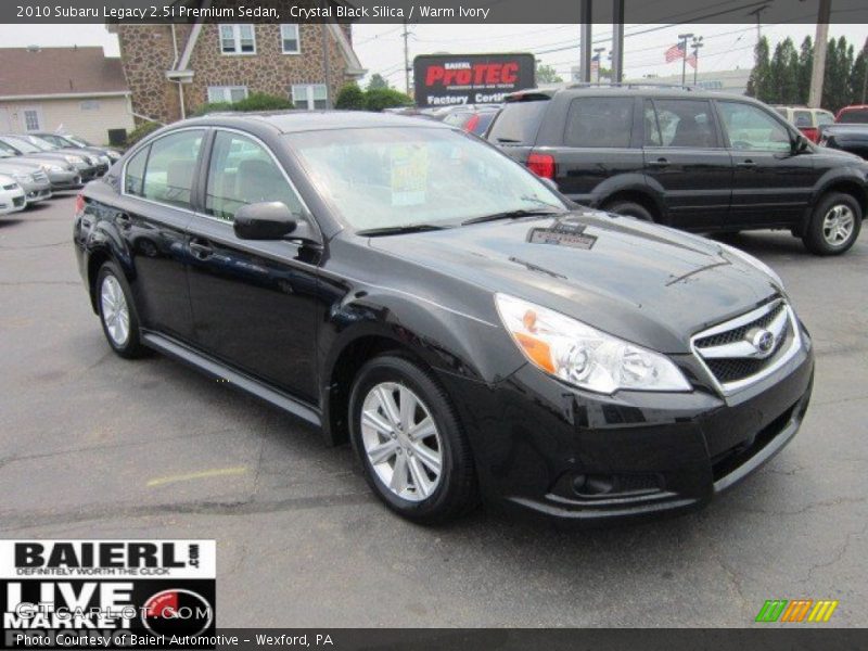 Crystal Black Silica / Warm Ivory 2010 Subaru Legacy 2.5i Premium Sedan