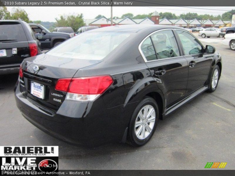 Crystal Black Silica / Warm Ivory 2010 Subaru Legacy 2.5i Premium Sedan