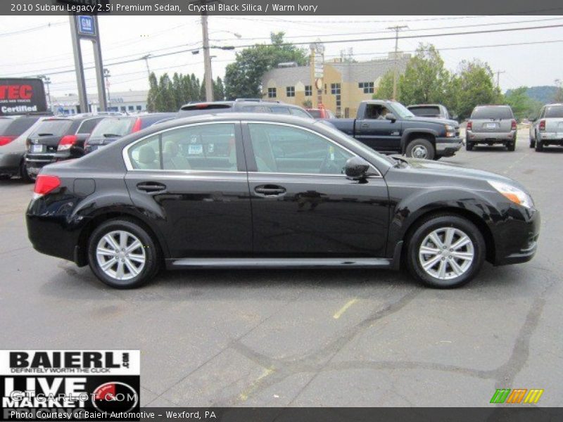 Crystal Black Silica / Warm Ivory 2010 Subaru Legacy 2.5i Premium Sedan