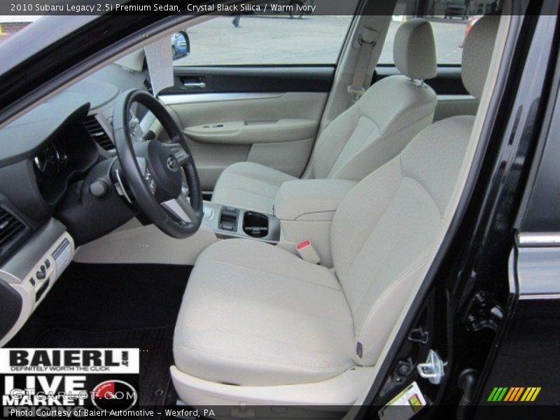 Crystal Black Silica / Warm Ivory 2010 Subaru Legacy 2.5i Premium Sedan