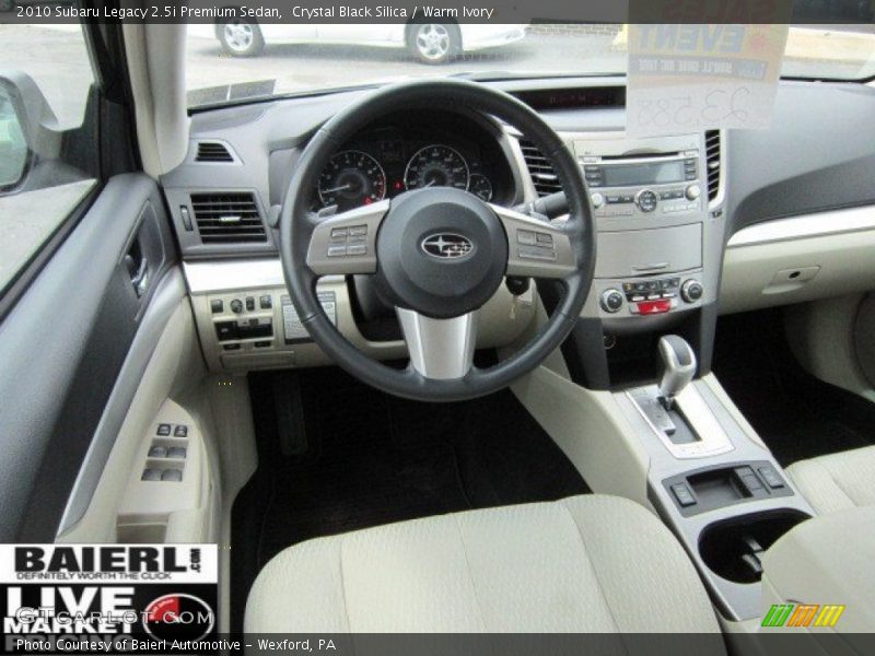 Crystal Black Silica / Warm Ivory 2010 Subaru Legacy 2.5i Premium Sedan