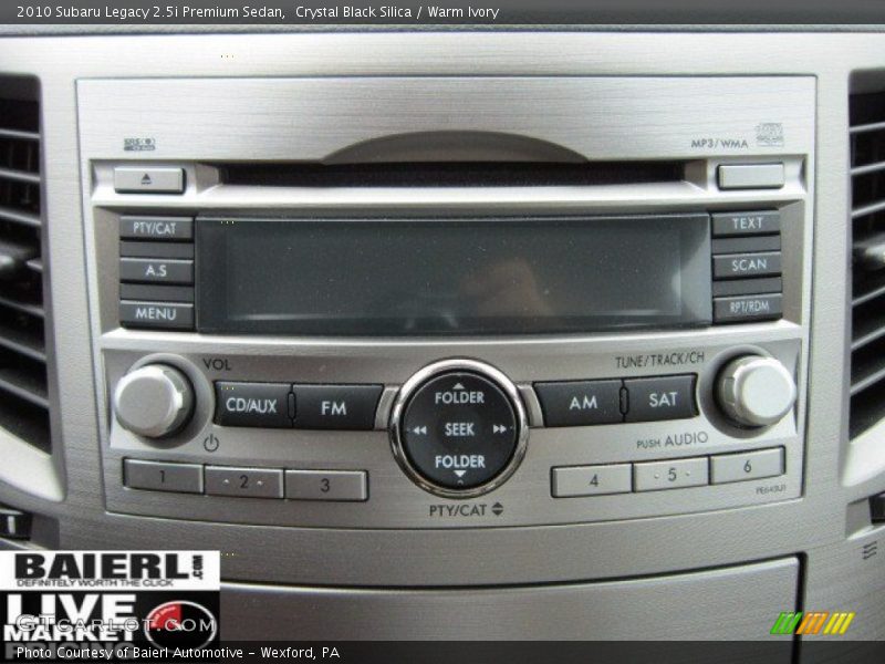Crystal Black Silica / Warm Ivory 2010 Subaru Legacy 2.5i Premium Sedan