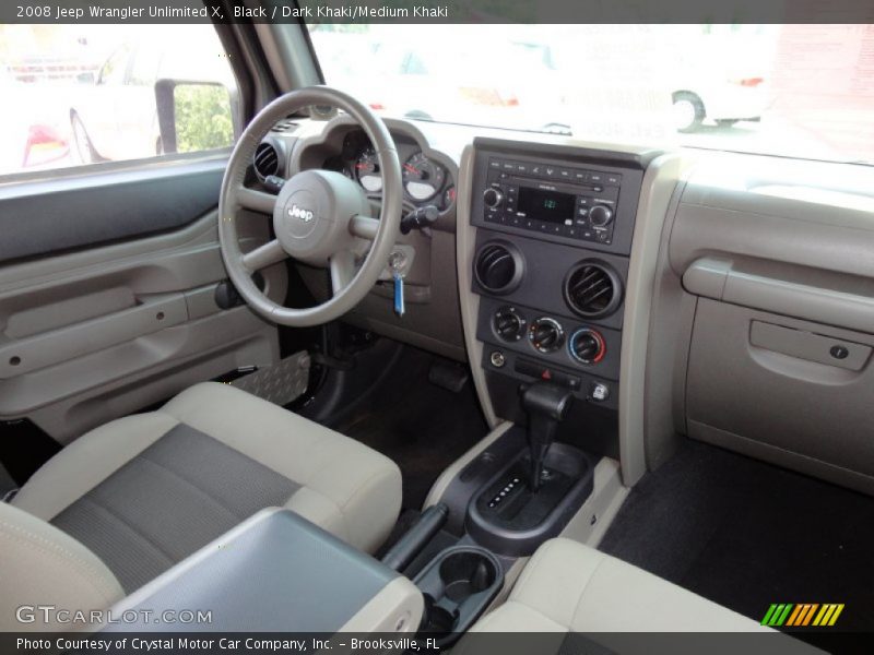 Dashboard of 2008 Wrangler Unlimited X
