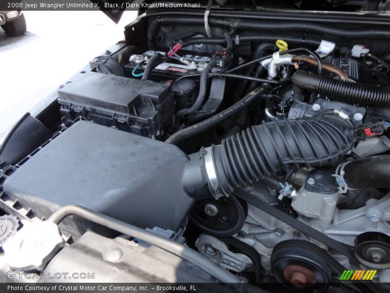 Black / Dark Khaki/Medium Khaki 2008 Jeep Wrangler Unlimited X