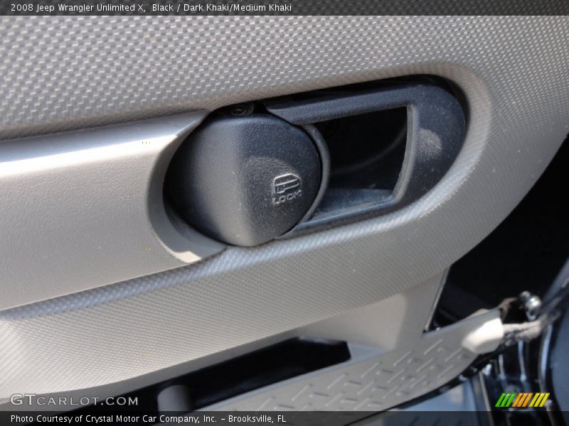 Black / Dark Khaki/Medium Khaki 2008 Jeep Wrangler Unlimited X