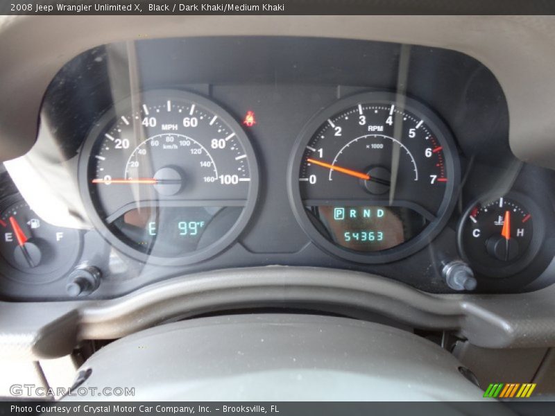  2008 Wrangler Unlimited X X Gauges