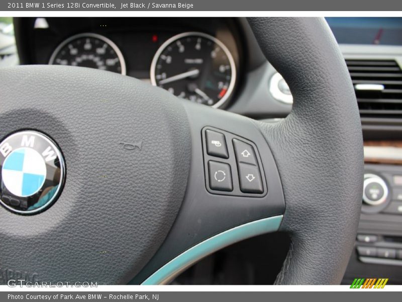 Jet Black / Savanna Beige 2011 BMW 1 Series 128i Convertible