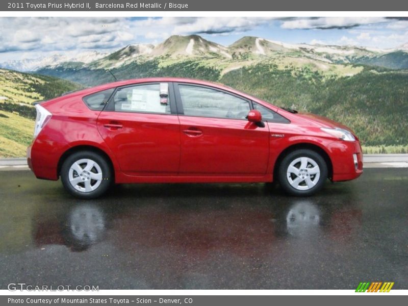Barcelona Red Metallic / Bisque 2011 Toyota Prius Hybrid II