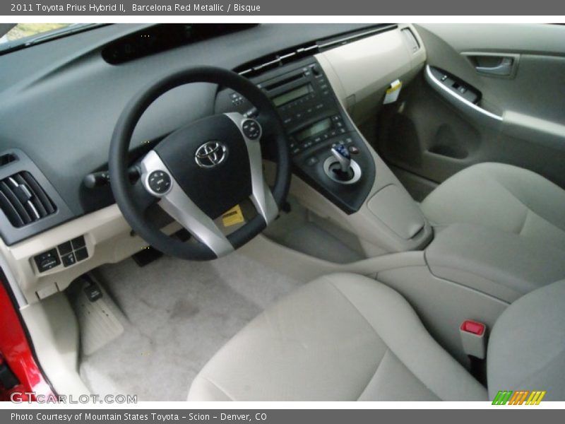 Barcelona Red Metallic / Bisque 2011 Toyota Prius Hybrid II