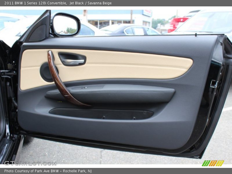 Jet Black / Savanna Beige 2011 BMW 1 Series 128i Convertible