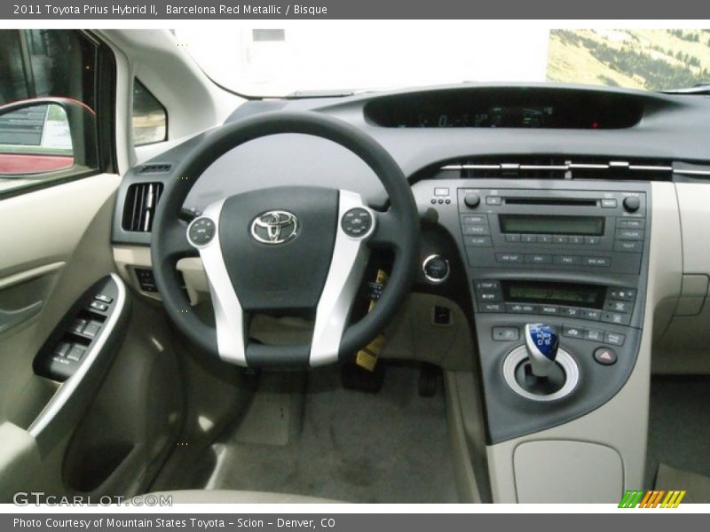 Barcelona Red Metallic / Bisque 2011 Toyota Prius Hybrid II