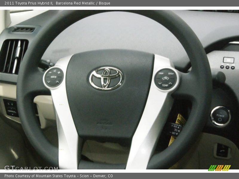 Barcelona Red Metallic / Bisque 2011 Toyota Prius Hybrid II